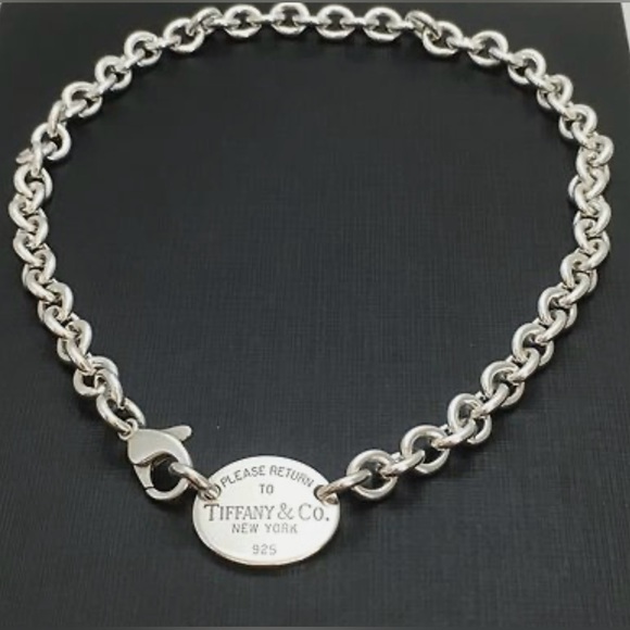 Tiffany & Co. 15.5” Please Return to Tiffany & Co. Choker Sterling Necklace 🩵